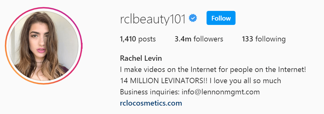 Top Beauty Influencer - Rachel Levin