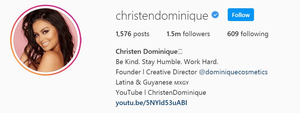 Top Beauty Influencer - Christen Dominique