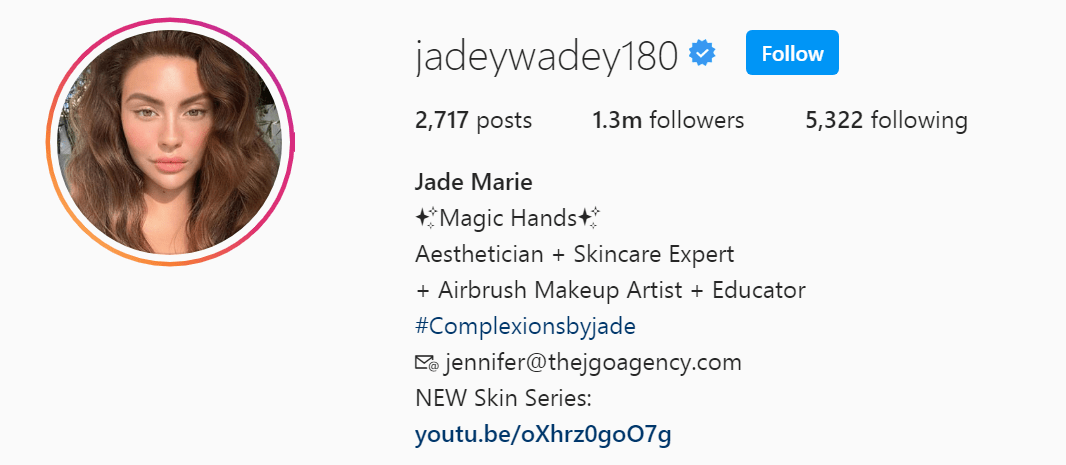 Top Beauty Influencer - Jade Marie