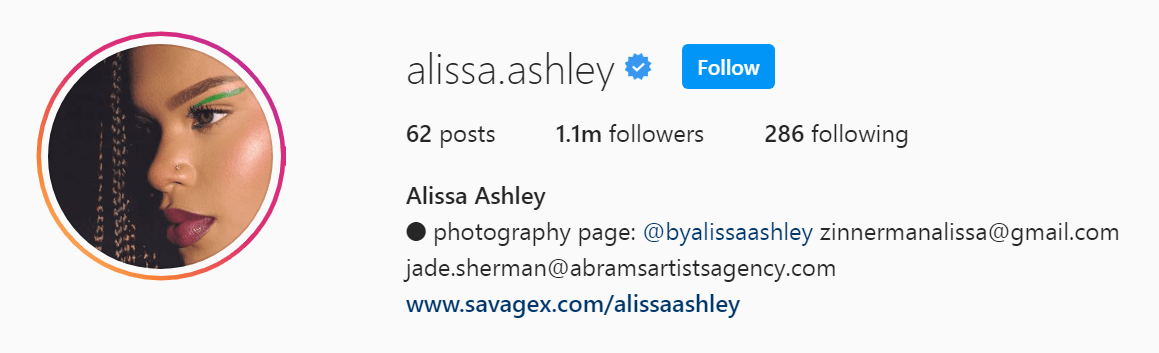 Top Beauty Influencer - Alissa Ashley