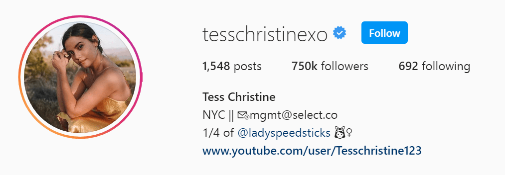 Top Beauty Influencer - Tess Christine