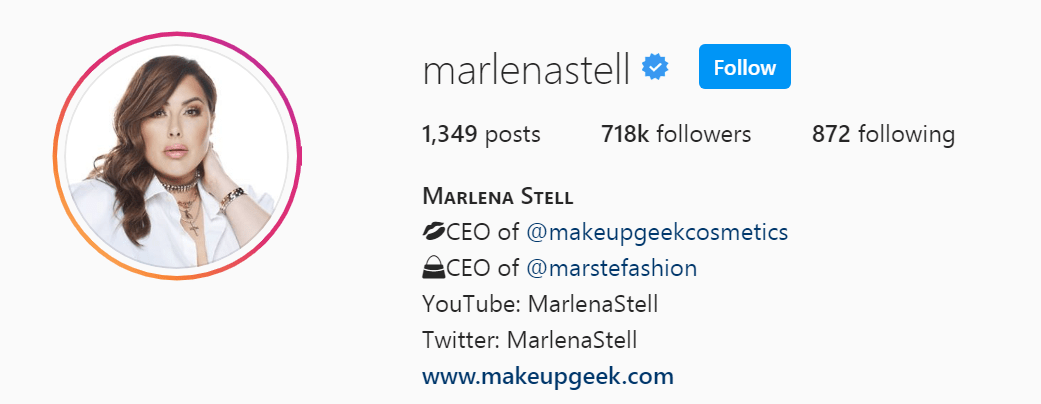 Top Beauty Influencer - Marlena Stell