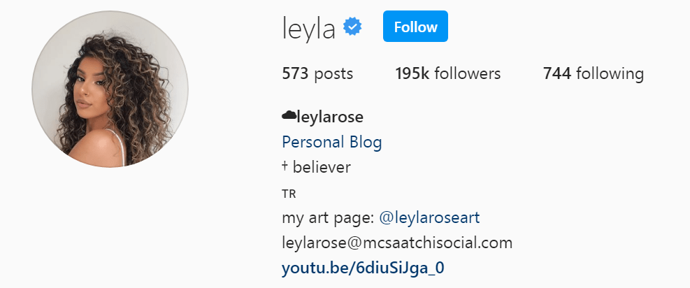 Top Beauty Influencer - Leyla Rose