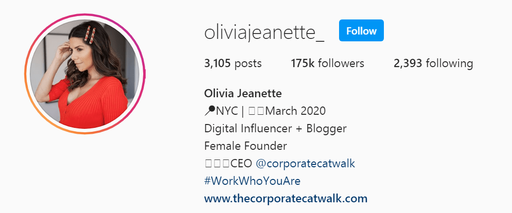 Top NYC Influencer - Olivia Jeanette