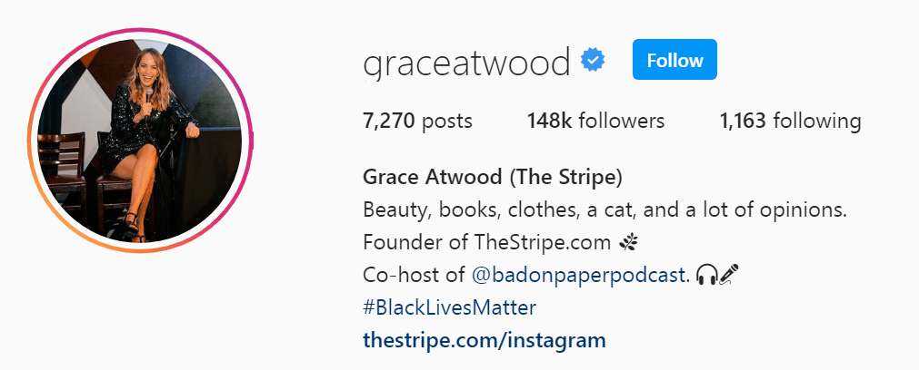 Top NYC Influencer - Grace Atwood