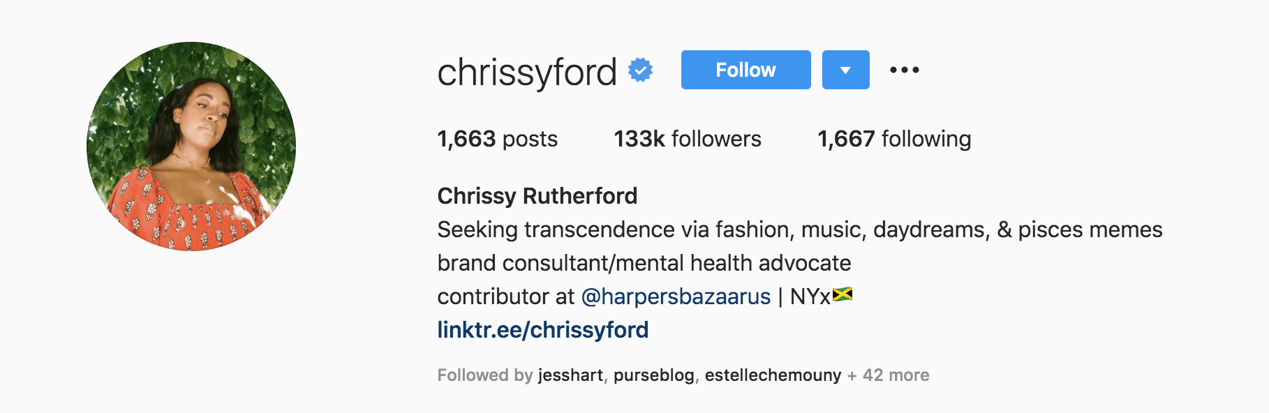 Top Fashion Influencers - Chrissy Rutherford
