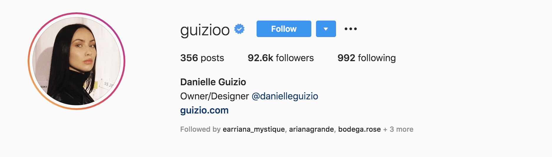 Top Fashion Influencers - Danielle Guizio
