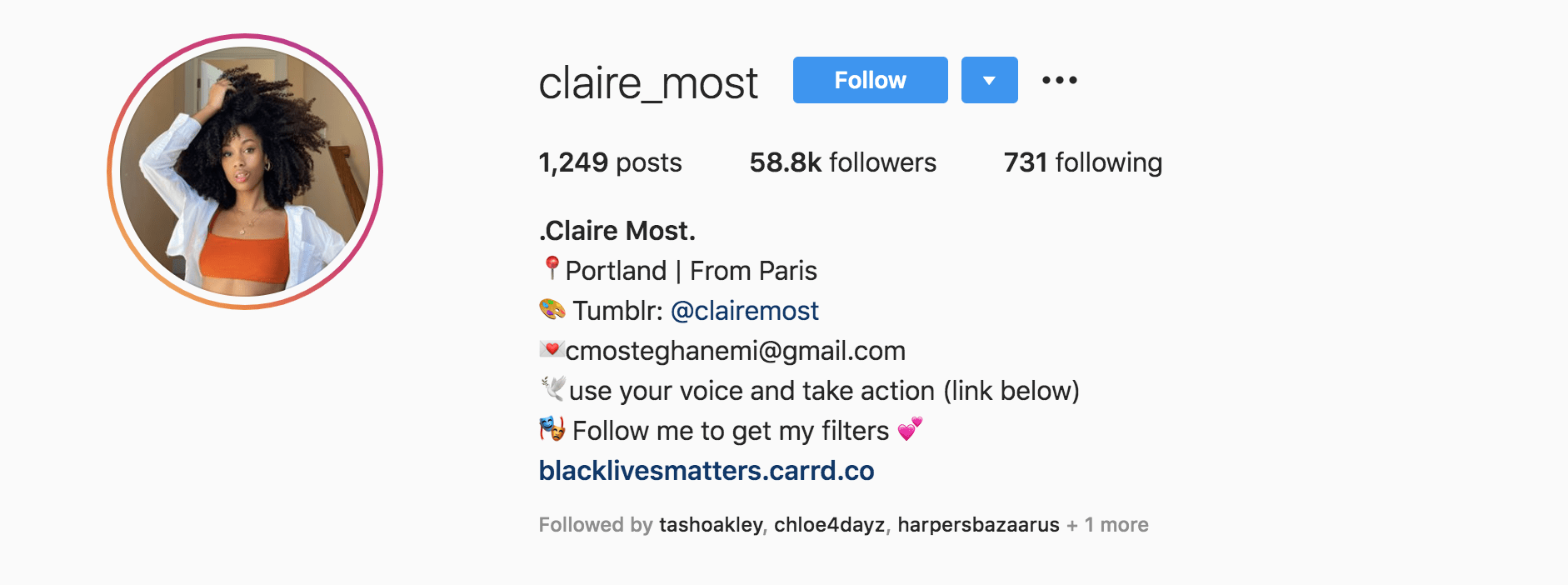 Top Fashion Influencers - Claire Most