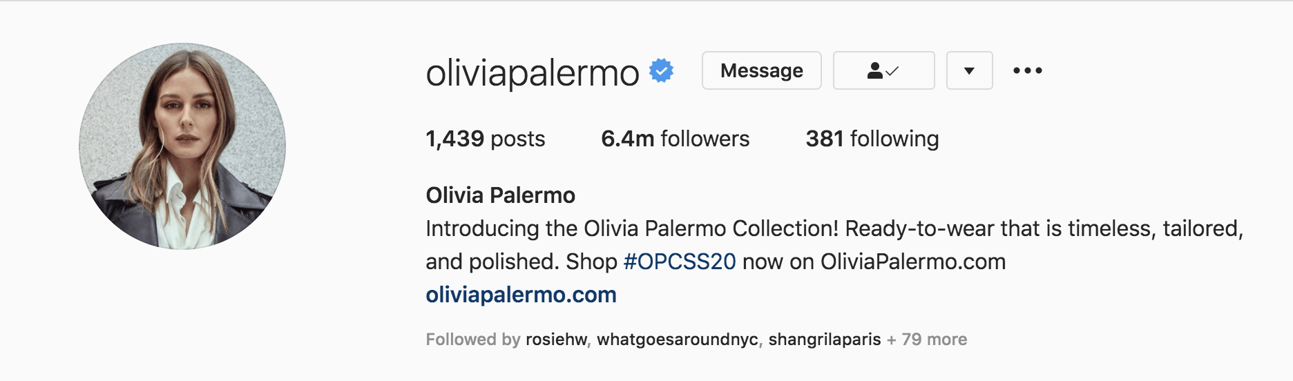 Top Fashion Influencers - Olivia Palermo