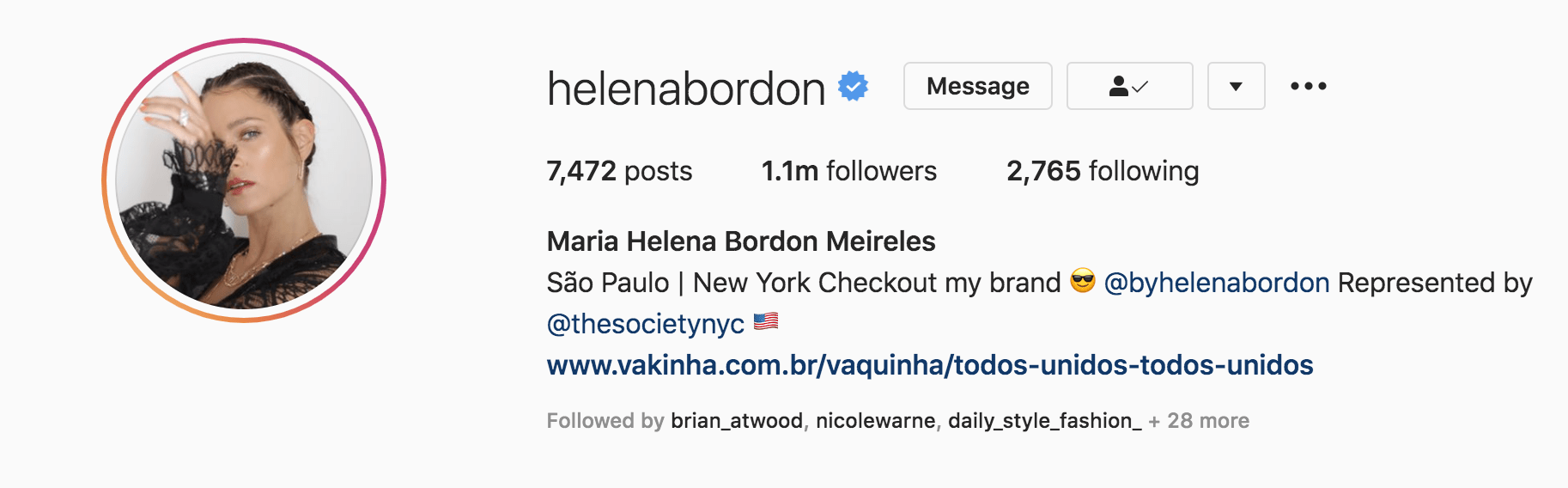 Top Fashion Influencers - Helena Bordon