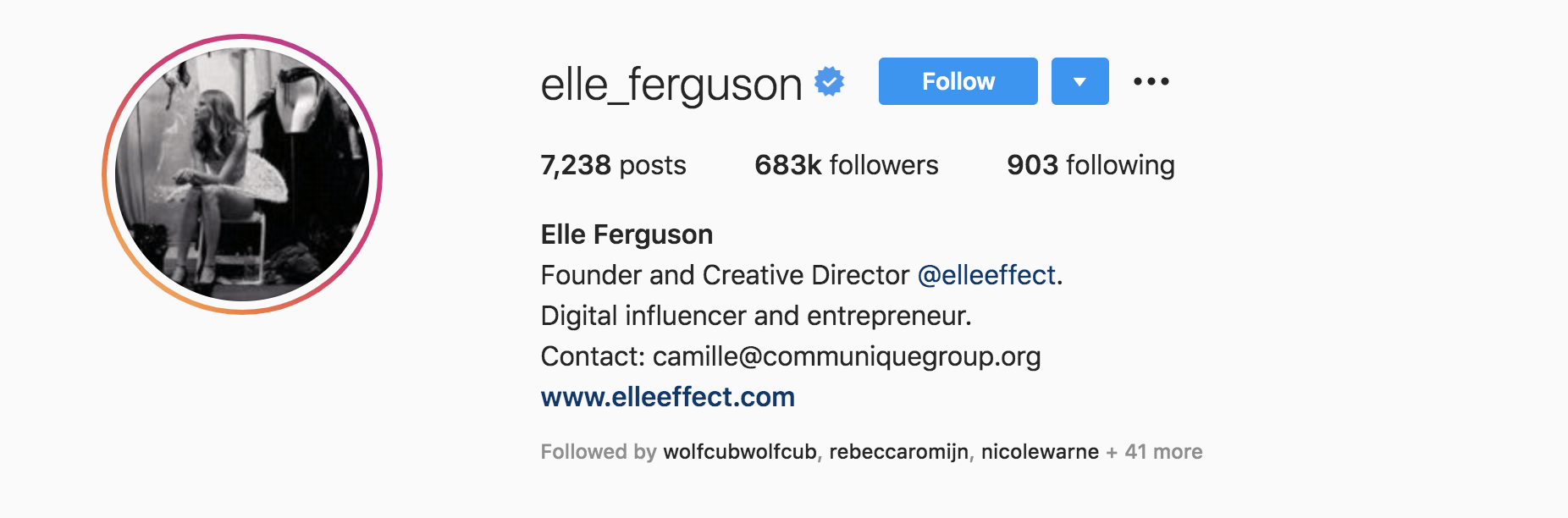 Top Fashion Influencers - Elle Ferguson