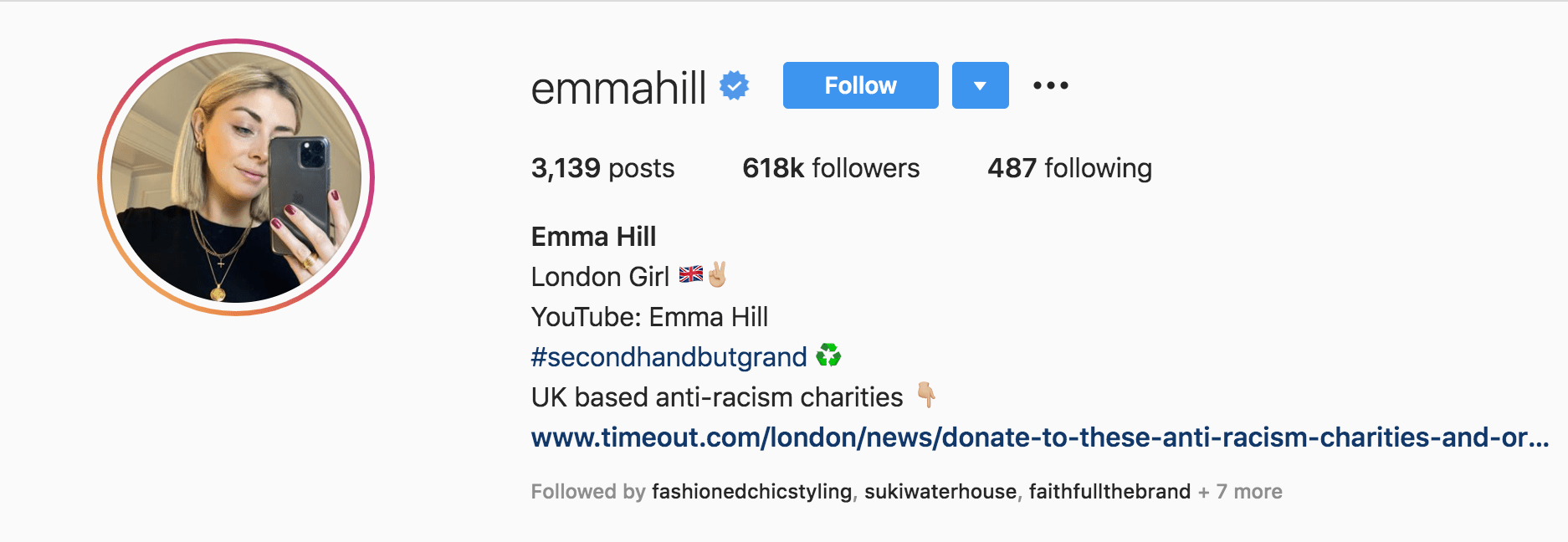 Top Fashion Influencers - Emma Hill 