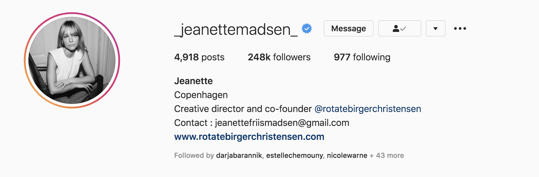 Top Fashion Influencers - Jeanette Madsen 