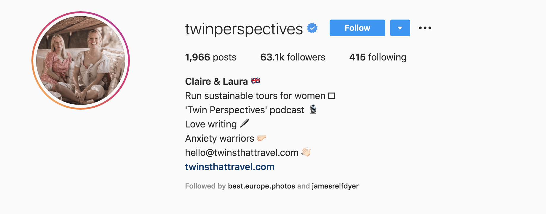 top travel instagrams