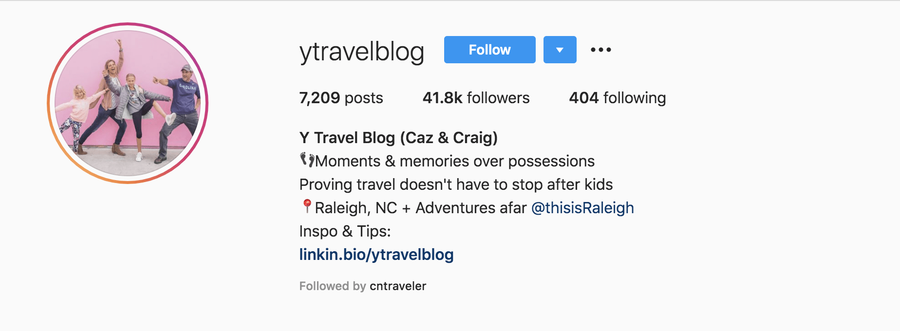 top travel instagrams