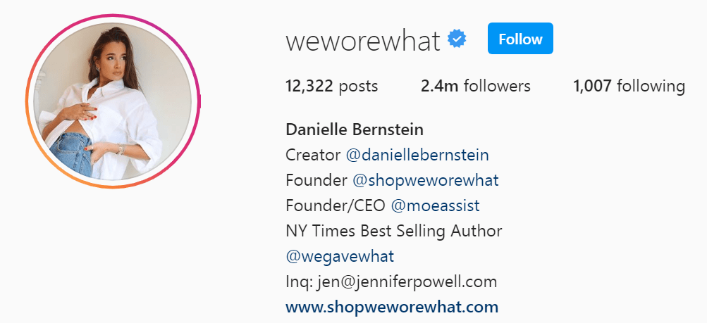Top Influencers 2024 - Danielle Bernstein