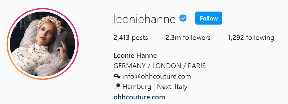 Top Influencers - Leonie Hanne