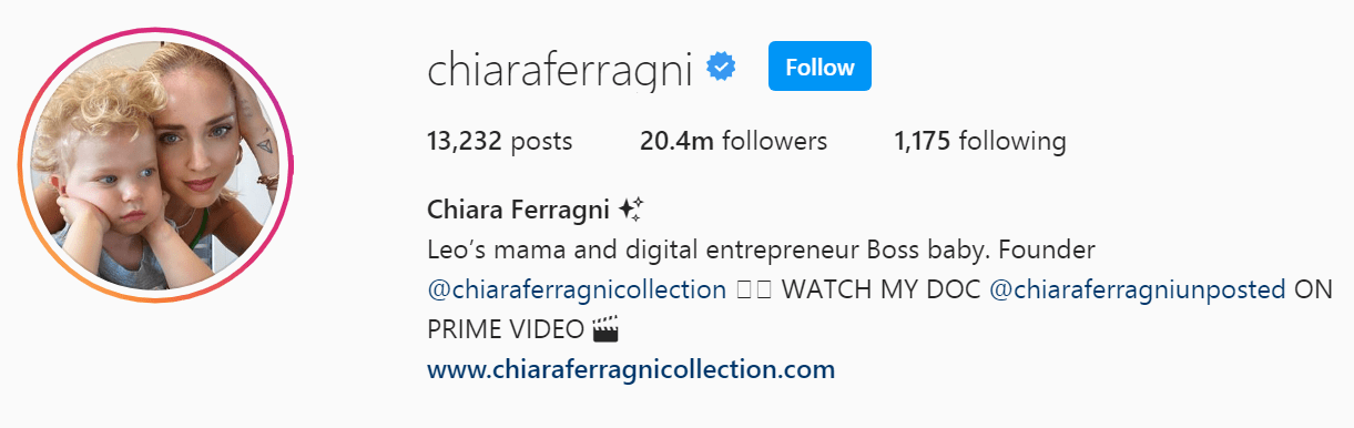 Top Influencers 2024 - Chiara Ferragni