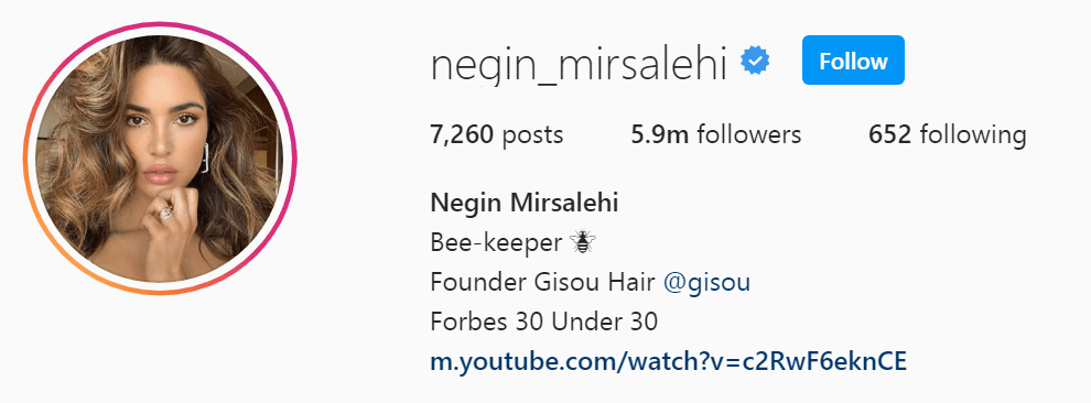 Top Influencers - Negin Mirsalehi