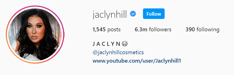 Top Influencers - JACLYN HILL