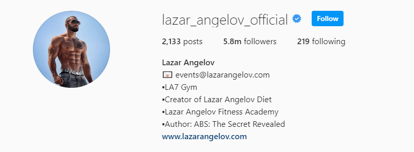 Top Fitness Influencer - Lazar