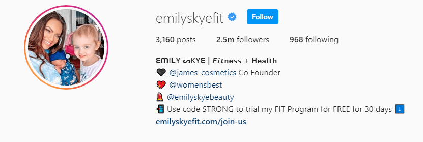 Top Fitness Influencer - Emily Skey