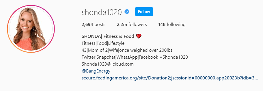 Top Fitness Influencer - Shonda