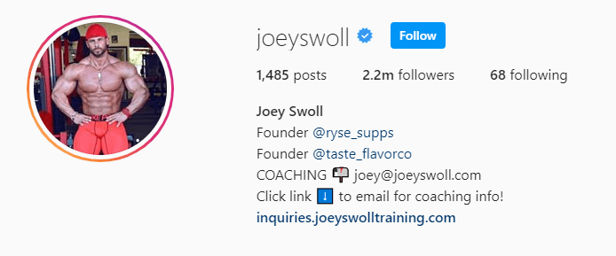 Top Fitness Influencer - Joey Swoll