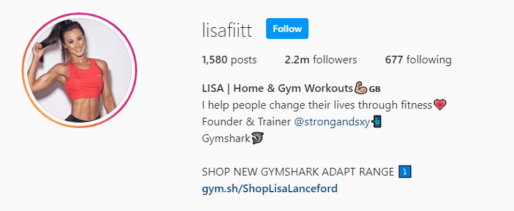 Top Fitness Influencer - Lisa Lanceford
