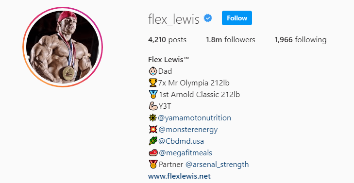 Top Fitness Influencer - Flex Lewis