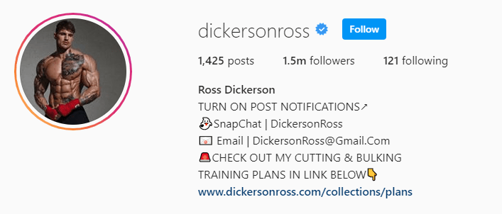Top Fitness Influencer - Ross Dickerson
