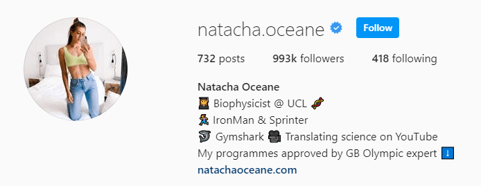 Top Fitness Influencer - Natacha Oceane