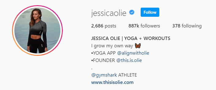 Top Fitness Influencer - Jessica Olie