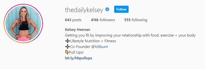 Top Fitness Influencer - Kelsey Heenan