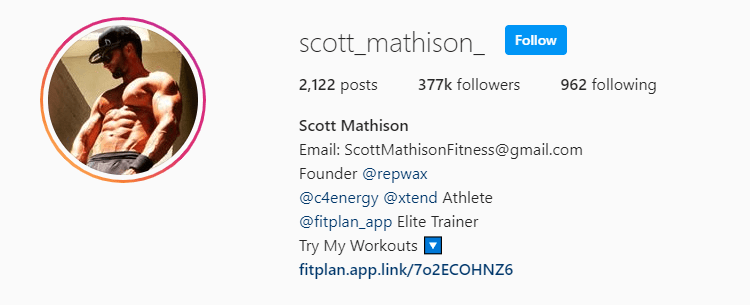 Top Fitness Influencer - Scott Mathison
