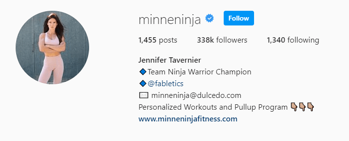 Top Fitness Influencer - Jen Tavernier