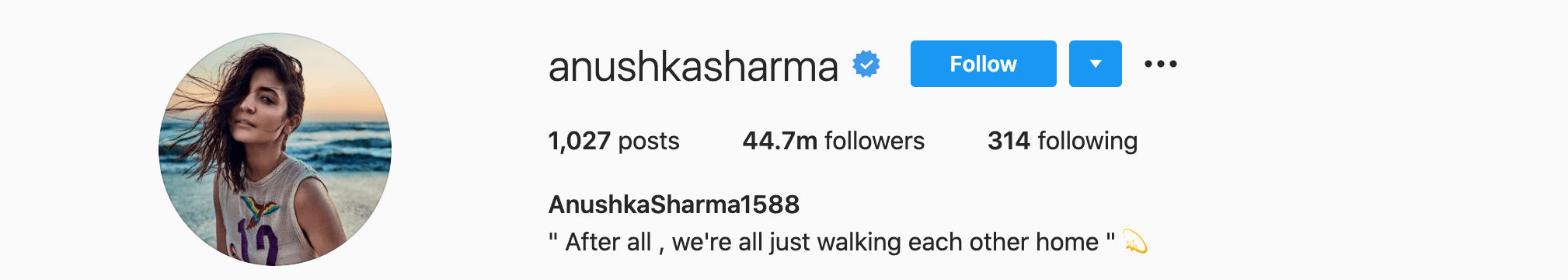 Top Instagram Influencers - ANUSHKA SHARMA