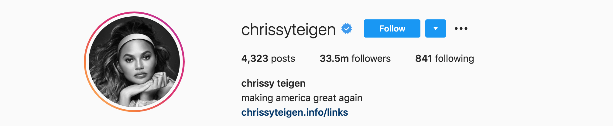 Top Instagram Influencers - CHRISSY TEIGEN