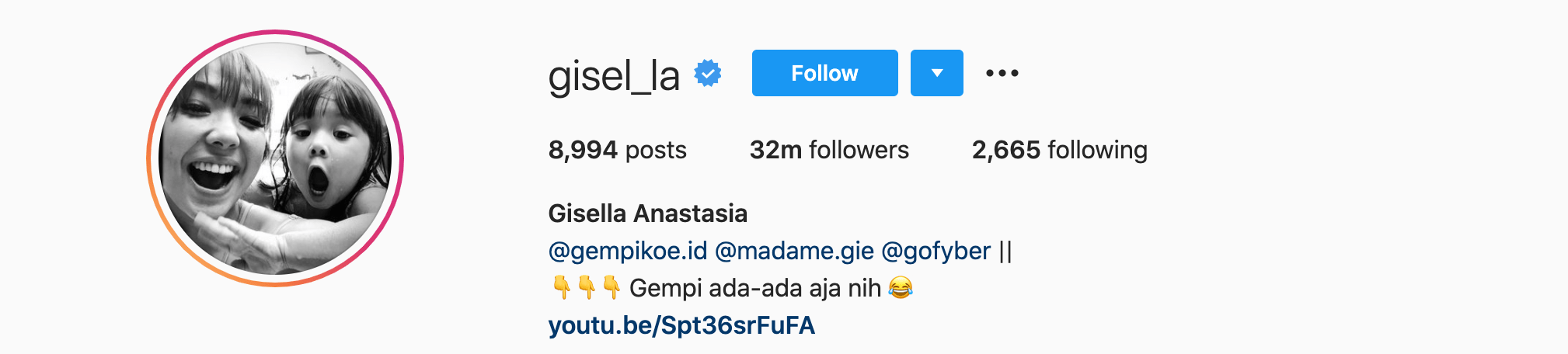 Top Instagram Influencers - GISELLA ANASTASIA