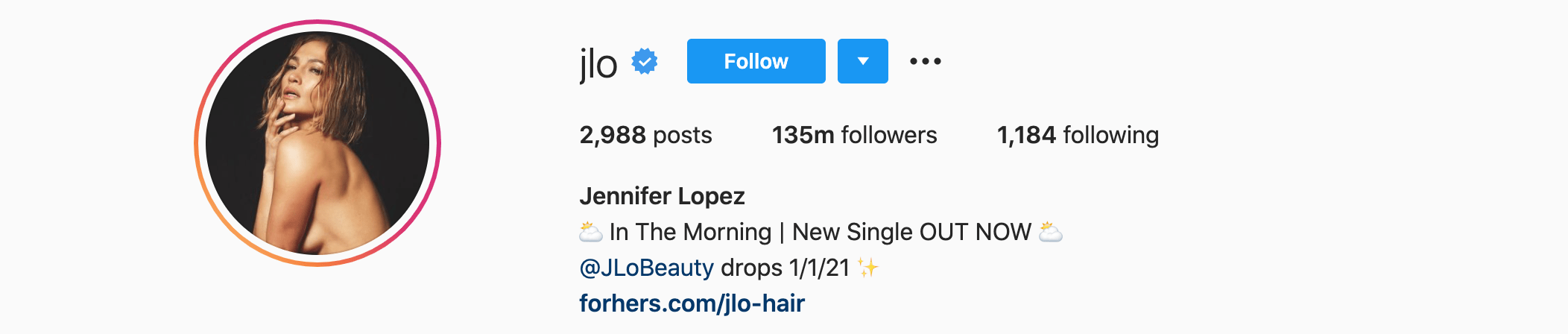 Top Instagram Influencers - JENNIFER LOPEZ