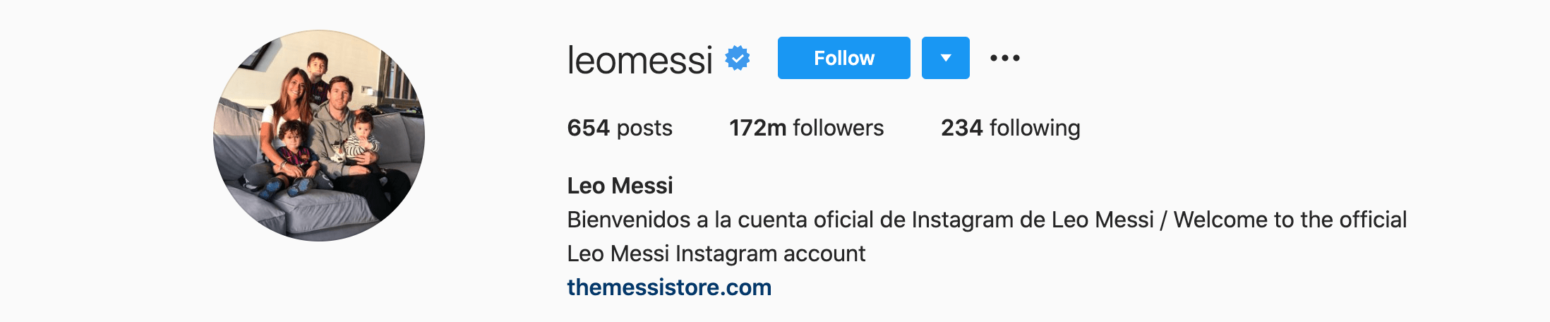 Top Instagram Influencers - LEO MESSI