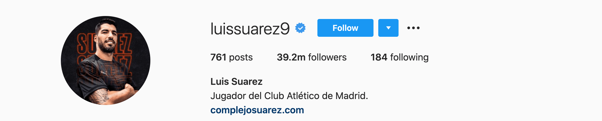 Top Instagram Influencers - LUIS SUAREZ