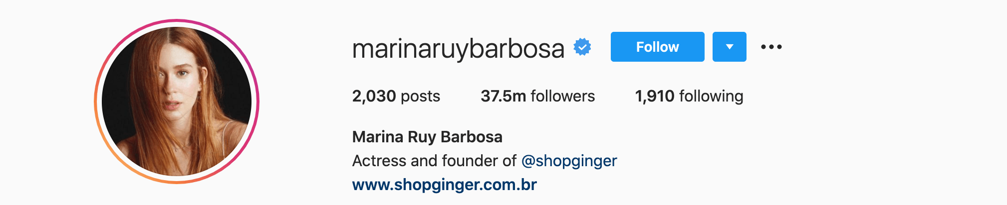 Top Instagram Influencers - MARINA RUY BARBOSA