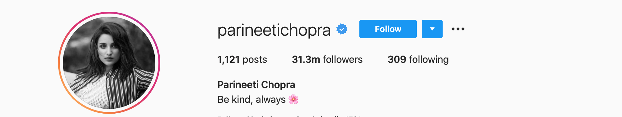 Top Instagram Influencers - PARINEETI CHOPRA