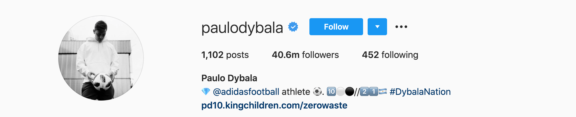 Top Instagram Influencers - PAULO DYBALA
