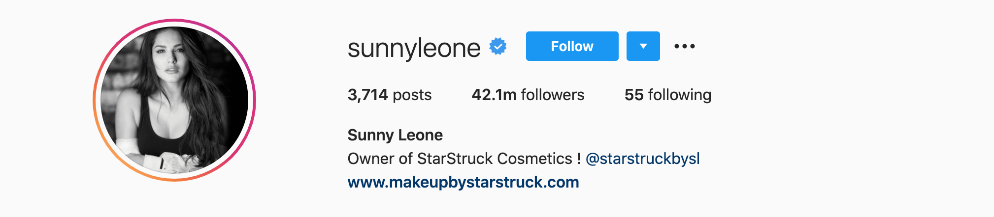 Top Instagram Influencers - SUNNY LEONE 