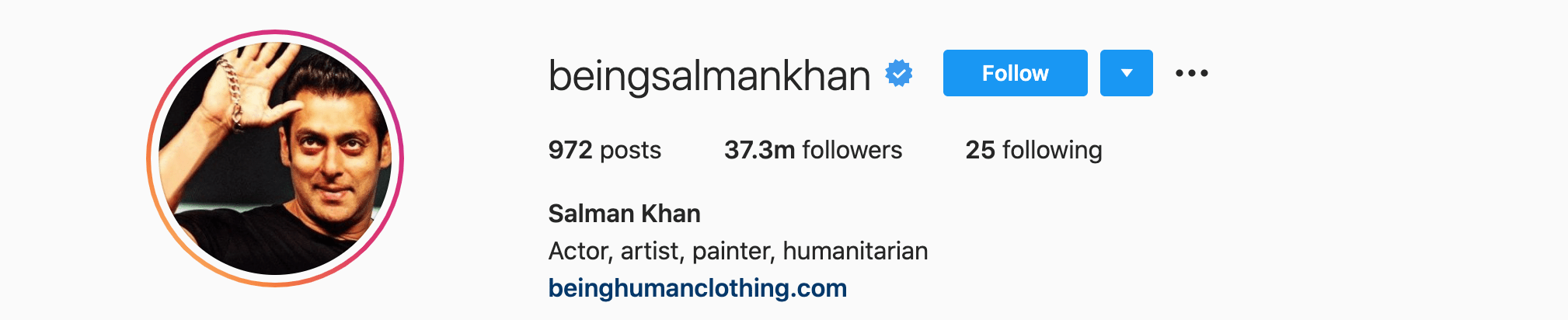 Top Instagram Influencers - SALMAN KHAN