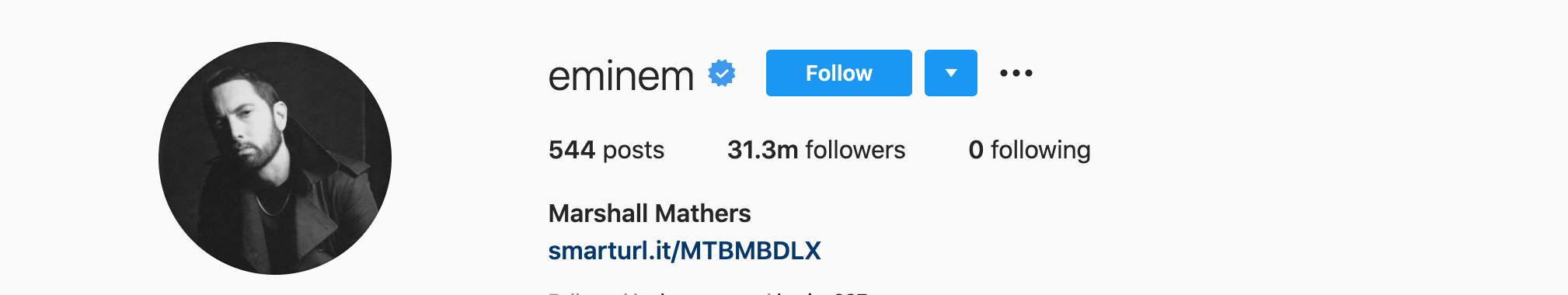 Top Instagram Influencers - MARSHALL MATHERS