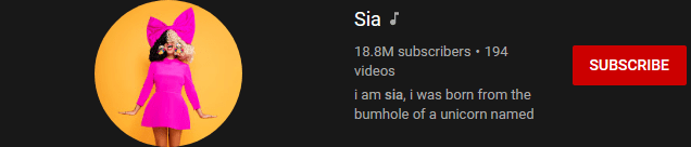 most subscribed Youtubers - SIA - MOST SUBSCRIBED YOUTUBERS AND MOST SUBSCRIBED YOUTUBE CHANNELS IN 2024