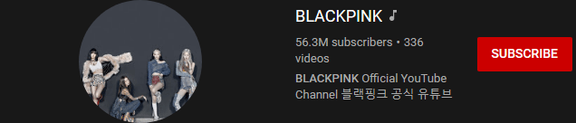 most subscribed Youtubers - BLACKPINK